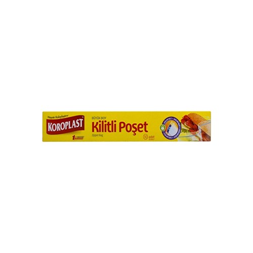 KOROPLAST KİLİTLİ POŞET BÜYÜK BOY