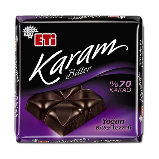 ETİ KARAM BİTTER % 70 KAKAO 60 G